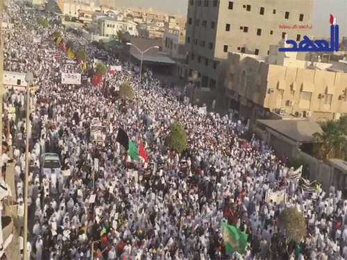 funeral de los mártires de Qatif Qatif entierra los mártires del último atentado terrorista